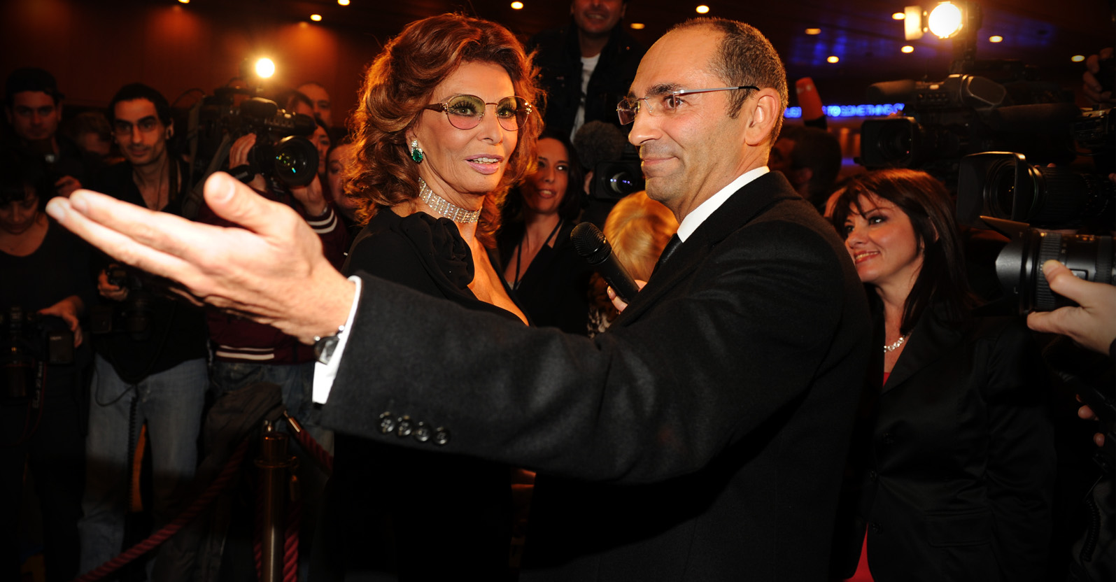 Massimo Leonardelli con Sofia Loren